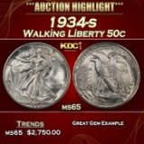 1934-s Walking Liberty Half Dollar 50c ms65 SEGS