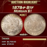 1878-p 8tf Morgan Dollar $1 ms64+ SEGS
