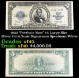 1923 $5 Large Size Silver Certificate 
