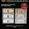 Complete Set Of Small Size Red Seal $2 United States Notes 1928, 1953, & 1963 Grades VF/XF