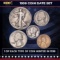 1938 5 Coin Date Set, 1 Of Each Type Of Coin Minted in 1938