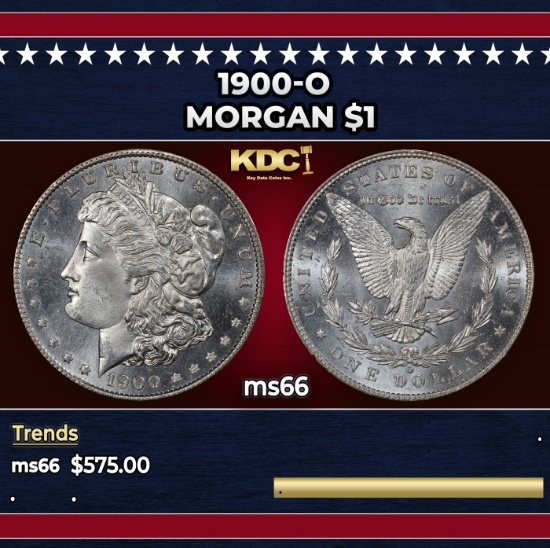 1900-o Morgan Dollar $1 Grades ms66