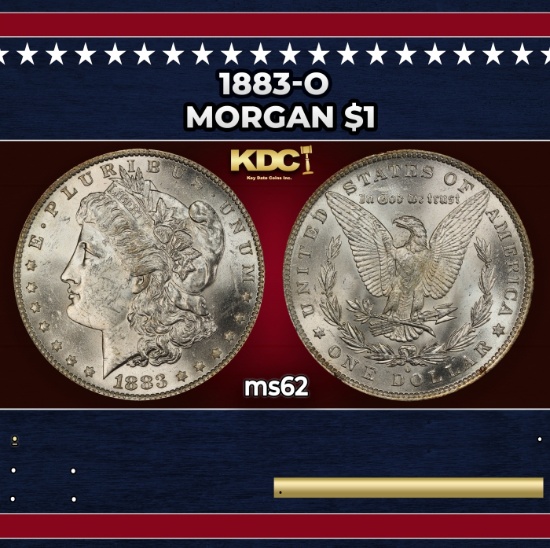 1883-o Morgan Dollar $1 Grades ms62