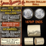 O- RARE SEARS Silver Morgan Dollar $1 Roll 10 Coin 1879/'O' Rev Ends