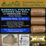 COC- MARSHALL FIELDS RARE UNC BLUE Lvl 20 Coin Peace Roll