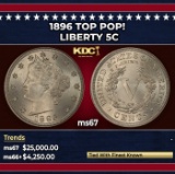 1896 Liberty Nickel TOP POP! 5c ms67 SEGS