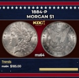 1884-p Morgan Dollar $1 Grades ms64