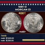 1881-o Morgan Dollar $1 ms65+ SEGS