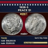 1928-s Peace Dollar $1 ms64+ SEGS