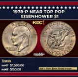 1978-p Eisenhower Dollar Near Top Pop $1 ms66+ SEGS