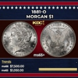 1881-o Morgan Dollar $1 ms65+ SEGS