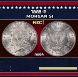 1888-p Morgan Dollar $1 Grades ms64