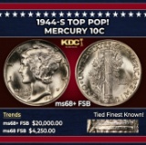 1944-s Mercury Dime TOP POP! 10c ms68+ FSB SEGS