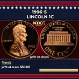 1996-s Proof Lincoln Cent 1c pr70 rd dcam SEGS