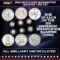 1964-2022 6 Coin Washington Quarter Type Set Uncirculated
