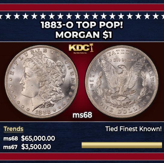 1883-o Morgan Dollar TOP POP! $1 ms68 SEGS