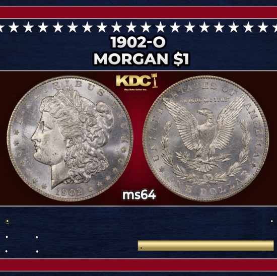 1902-o Morgan Dollar $1 Grades ms64