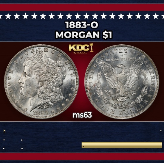 1883-o Morgan Dollar $1 Grades ms63