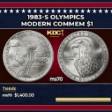 1983-s Olympics Modern Commem Dollar $1 ms70 SEGS