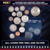 Starter 20th Century Type Coin Set 15 Coins Includes Whitman Folder