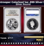 NGC NGC 2011 Star Wars Stormtrooper Colorized 1oz .999 Silver $2  Niue Commerative Coin Proof pr70 d