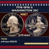 1776-1976-s Proof Washington Quarter 25c pr70 dcam SEGS