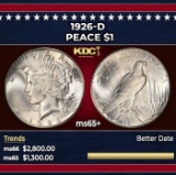 1926-d Peace Dollar $1 ms65+ SEGS