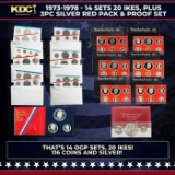 Full Ike Dollar Mint And Proof Sets 1973-1978, Plue Bonus Bicentennial Silver 