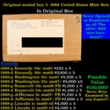 Original sealed box 5- 1988 United States Mint Sets