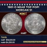 1901-o Morgan Dollar Near Top Pop! $1 ms67 SEGS