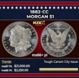 1882-cc Morgan Dollar $1 ms66+ pl SEGS