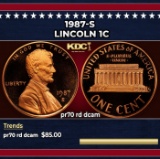 1987-s Proof Lincoln Cent 1c pr70 rd dcam SEGS
