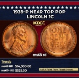 1939-p Lincoln Cent Near Top Pop 1c ms68 rd SEGS