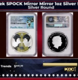 NGC NGC 2017-p Star Trek SPOCK Mirror Mirror 1oz Silver $1 Australlian Tuvalu Proof pr70 dcam NGC Ot