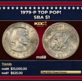 1979-p Susan B. Anthony Dollar TOP POP! $1 ms68 SEGS