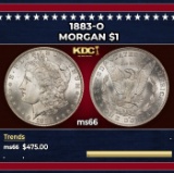 1883-o Morgan Dollar $1 Grades ms66