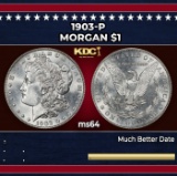 1903-p Morgan Dollar $1 Grades ms64