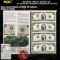 Scarce Uncut Sheet of 4x 1976 $2 Bicentennial Federal Reserve Notes In BeP Folder