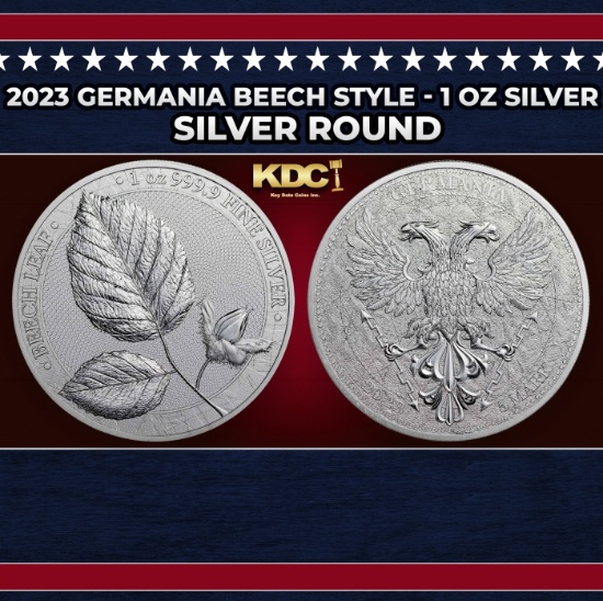 2023 Germania Beech Style - 1 oz Silver Round Round