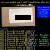 Original sealed box of 5x 1989 United States Mint Sets