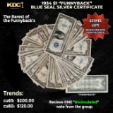 1x 1934 $1 Funnyback Blue Seal Silver Certificate Grades CU