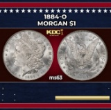 1884-o Morgan Dollar $1 Grades ms63