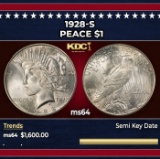 1928-s Peace Dollar $1 ms64 SEGS
