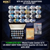 *COMPLETE SET* Wolrd Trade Center 9/11 US MINT NEW YORK STATE Quarter 23-Coin Set with BOX Other Toy