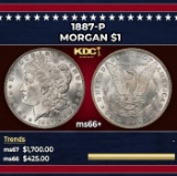 1887-p Morgan Dollar $1 ms66+ SEGS