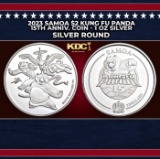 2023 Samoa $2 Kung Fu Panda 15th Anniv. Coin - 1 oz Silver Round Round