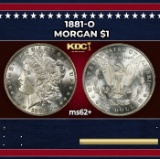1881-o Morgan Dollar $1 Grades ms62+