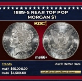 1889-s Morgan Dollar Near Top Pop $1 ms66+ SEGS