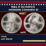 1984-p Olympics Modern Commem Dollar $1 ms70 SEGS