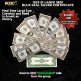 1x 1923 $1 Large Size Silver Certificate Grades CU